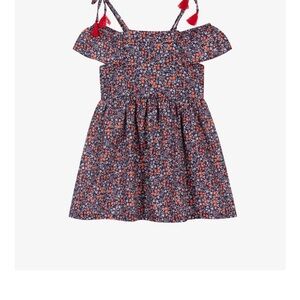 Boutique Floral Navy and Red Dress